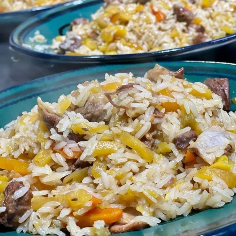 Плов на оливковом масле
